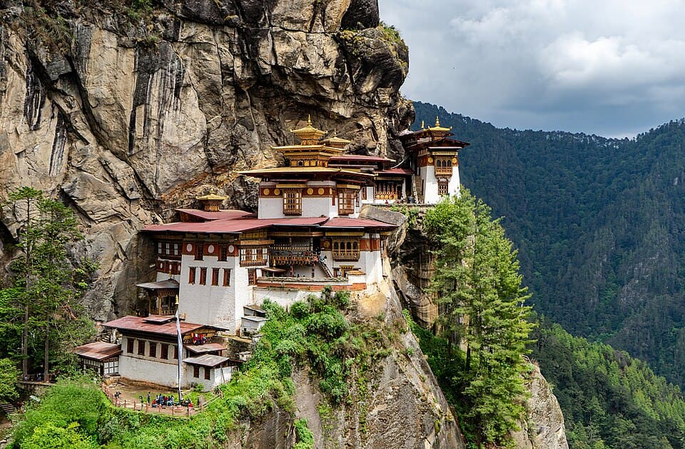 Paro Taktsang, the Tiger's Nest monastery, on the Bhutan: Phuentsholing, Thimphu and Paro route