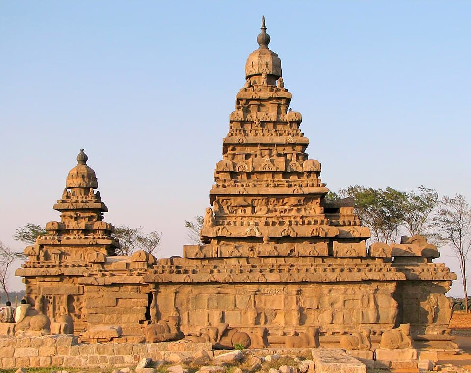 The Shore Temple at Mahabalipuram, on the East coast: Chennai to Rameswaram and Dhanushkodi route