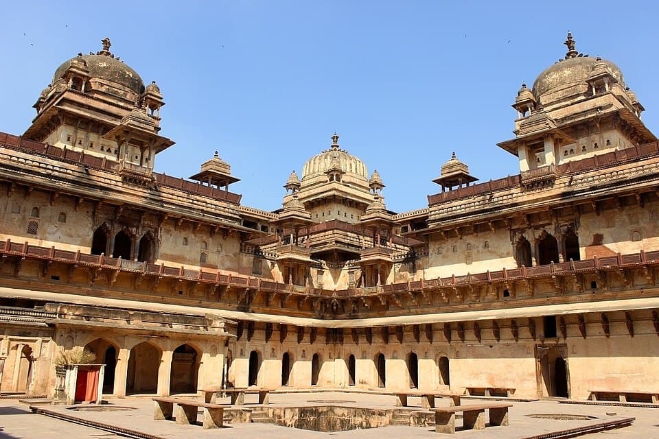 Jahangir Mahal, Orchha, on the Madhya Pradesh: Pachmarhi, Khajuraho and Orchha route