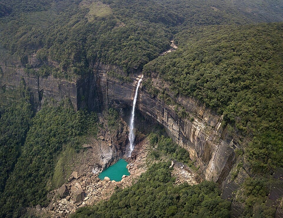 Nohkalikai falls, near Cherrapunji, on the Meghalaya: Shillong, Cherrapunji and Dawki route