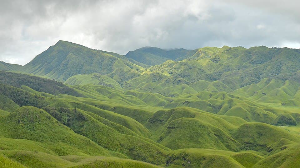 The Dzukou valley, on the Nagaland: Kohima, Dzukou and Mon route