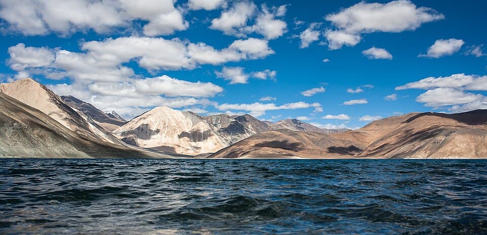 Pangong lake, on the Pangong, Hanle and Tso Moriri route