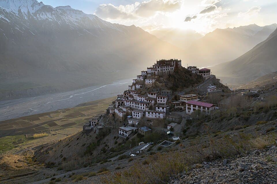 Key monastery, Spiti, on the Spiti circuit route